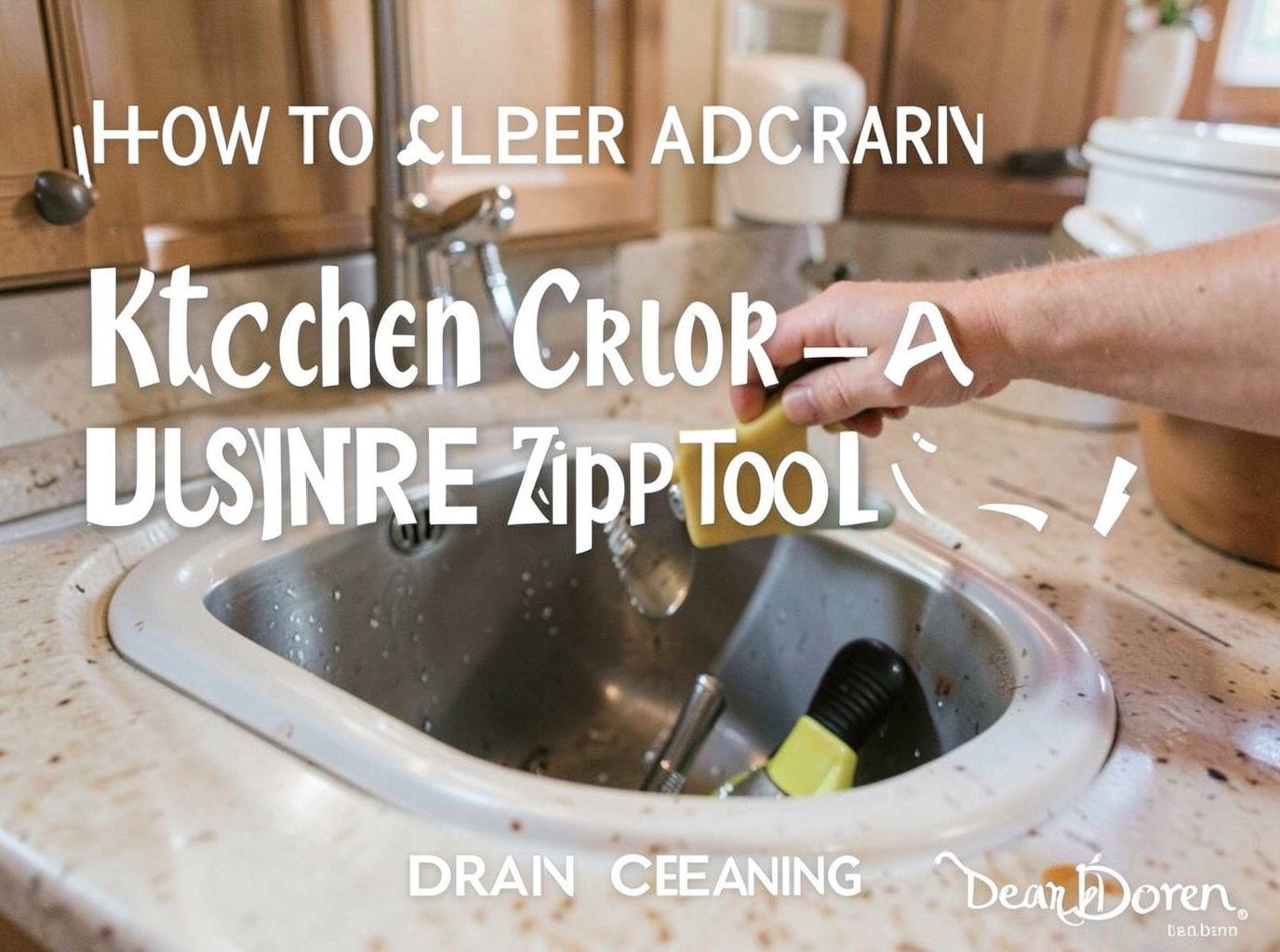 How to Clear a Kitchen Drain Clog Using a Plunger and Zip Tool